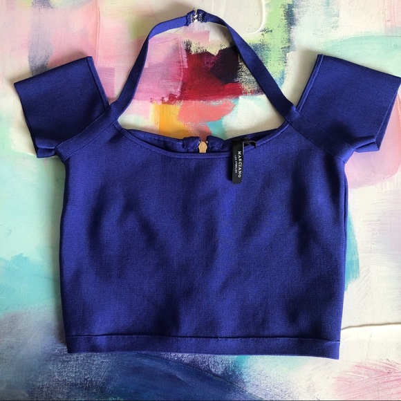 Guess by Marciano Indigo Crop Top - Picture 2 of 11